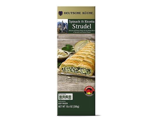 Deutsche Küche 
 Spinach & Ricotta or Artichoke & Cheese Savory Strudel