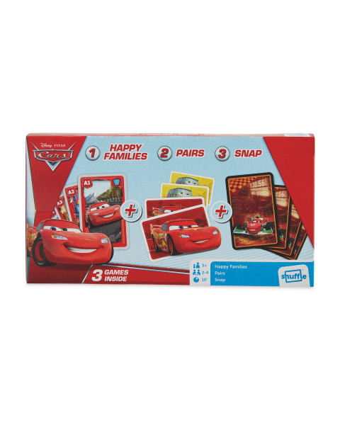 Cars Card Games 3-Pack