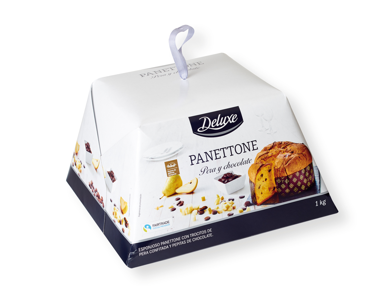"Deluxe" Panettone con pera y chocolate
