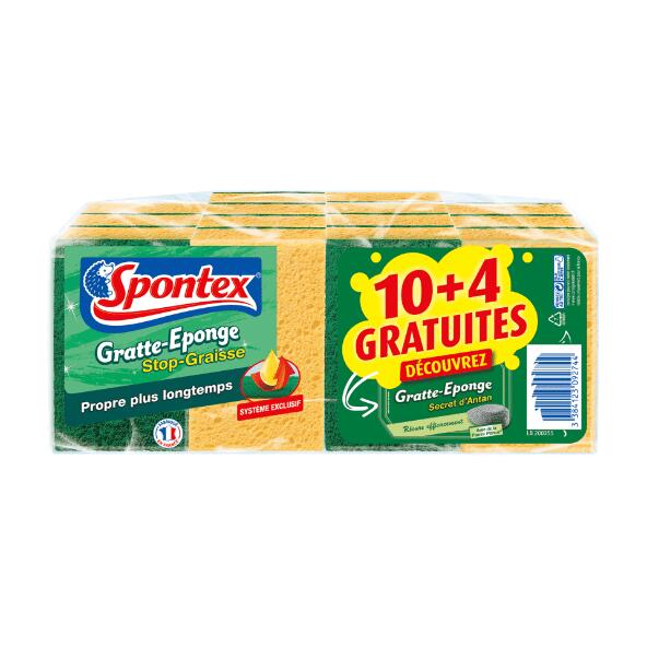 SPONTEX(R) 				14 gratte-éponges
