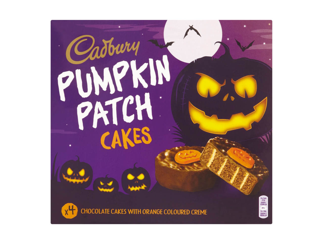 CADBURY 4 Pumpkin Patch Cakes
