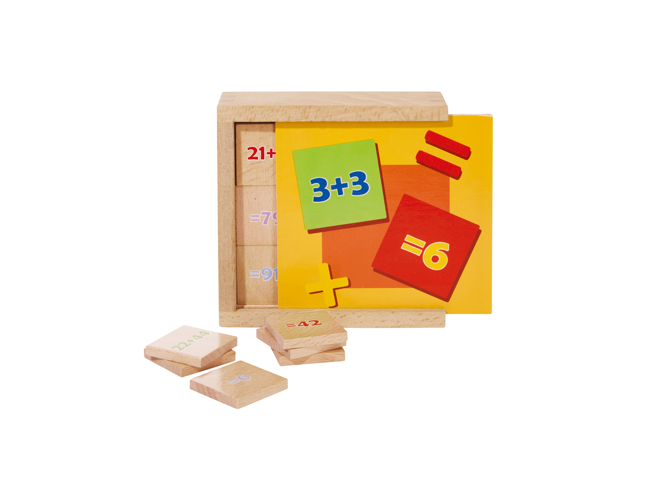 Jocuri educative în cutie de lemn