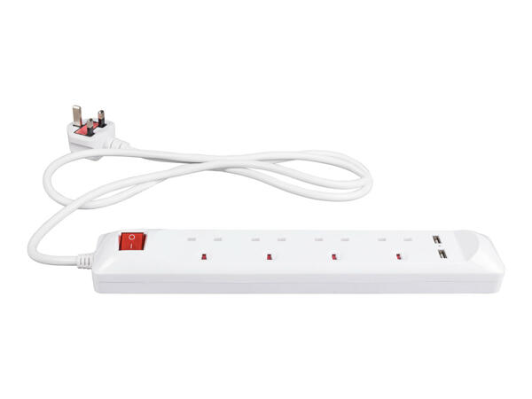 Silvercrest Extension Lead with USB Ports
