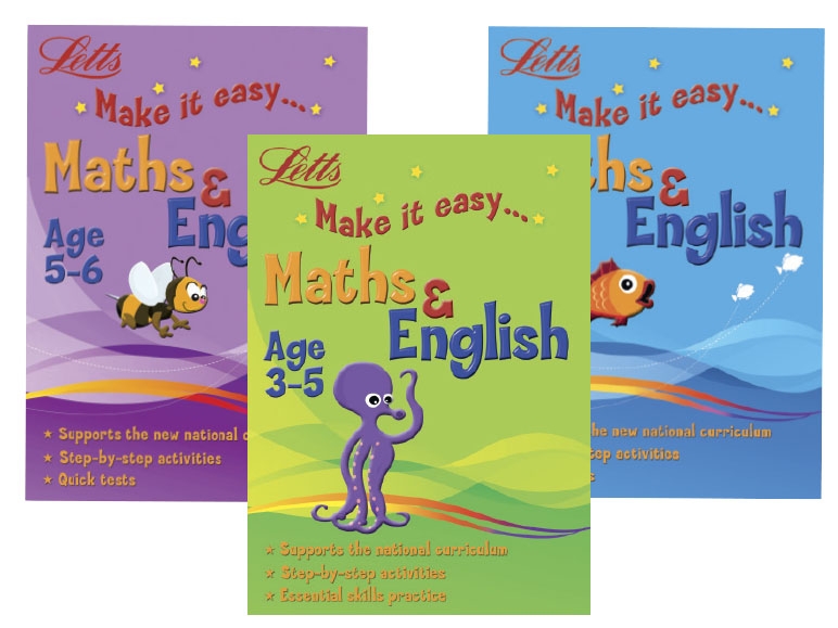 LETTS Make It Easy English & Maths Books