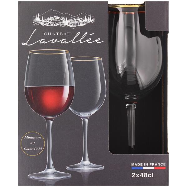 Château Lavallée rode-wijnglazen