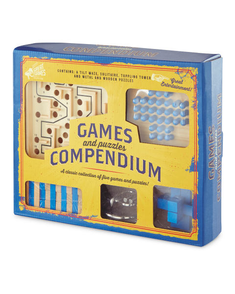 5-in-1 Wooden Game Set