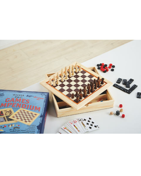 6-in-1 Wooden Game Set