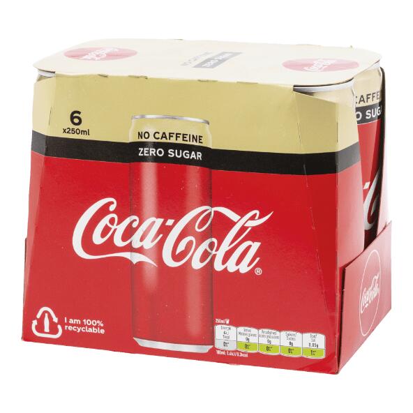 COCA-COLA(R) 				Coca-Cola cafeïnevrij, 6 st.