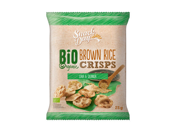 Chips di riso integrale bio