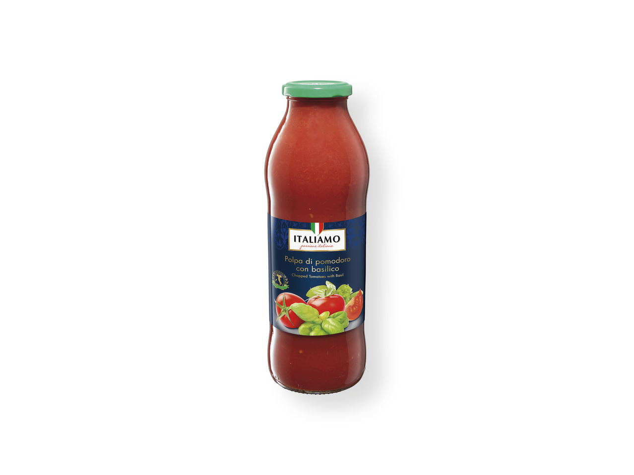 'Italiamo(R)' Tomate triturado / Salsa de tomate con albahaca