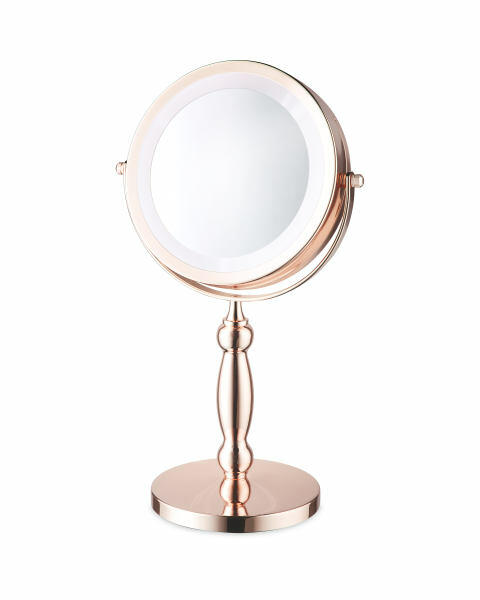 Classic Rose Gold LED Beauty Mirror