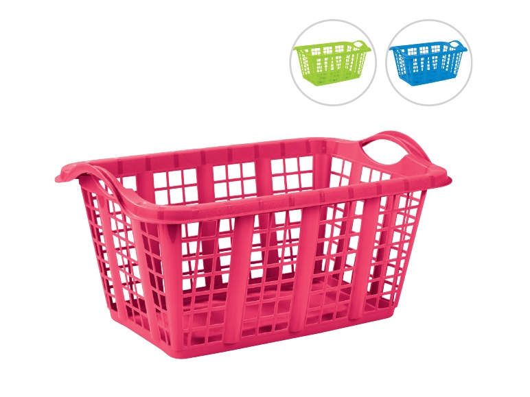 AQUAPUR 37L Laundry Basket 60 x 40 x 30cm