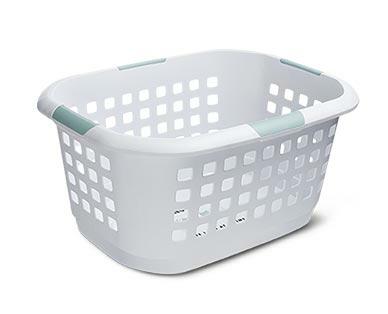 Easy Home Printed 2-Bushel Laundry Basket