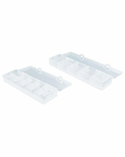 Clear 10 Compartment Case 2 Pack