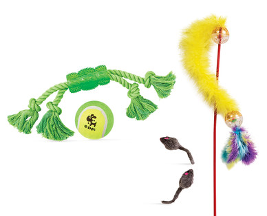 Shep Dog and Cat Toy Assortment
