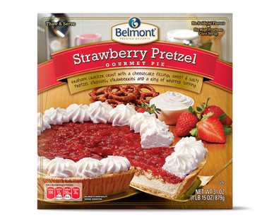 Belmont Strawberry Pretzel Pie