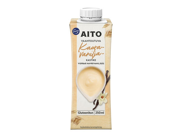 Fazer Aito-kaura-vaniljakastike