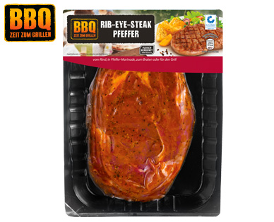 BBQ Rib-Eye-Steak, Pfeffer**