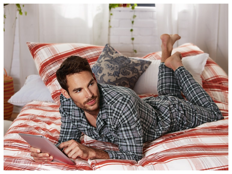 LIVERGY Mens' Flannel Pyjamas