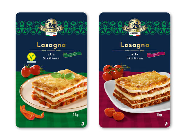 Sicilianskinspireret lasagne