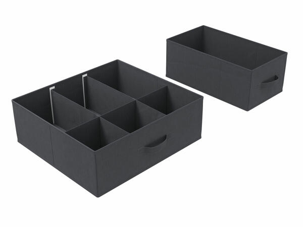 Box portaoggetti, 1 o 2 pezzi, o organizer per cassetti, 2 pezzi