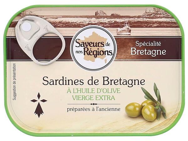 Sardines de Bretagne l'huile d'olive