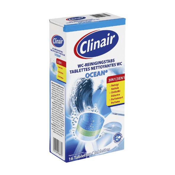 CLINAIR(R) 				Tablettes nettoyantes WC