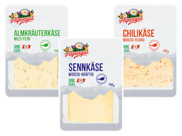 ALPENGUT Pinzgauer Käse in Scheiben
