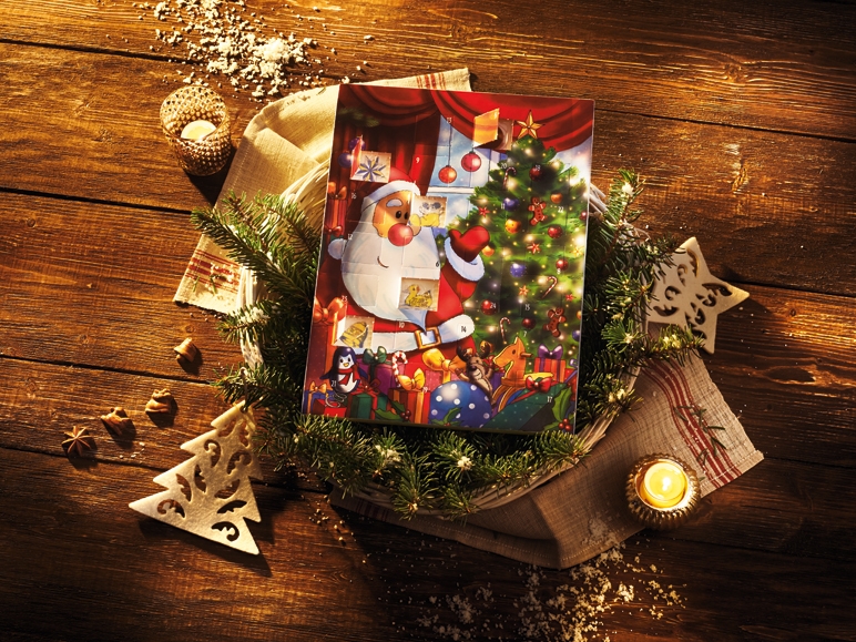 Calendar de Crăciun, din ciocolată, diverse modele