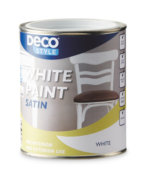 Deco Style 750ml White Satin Paint