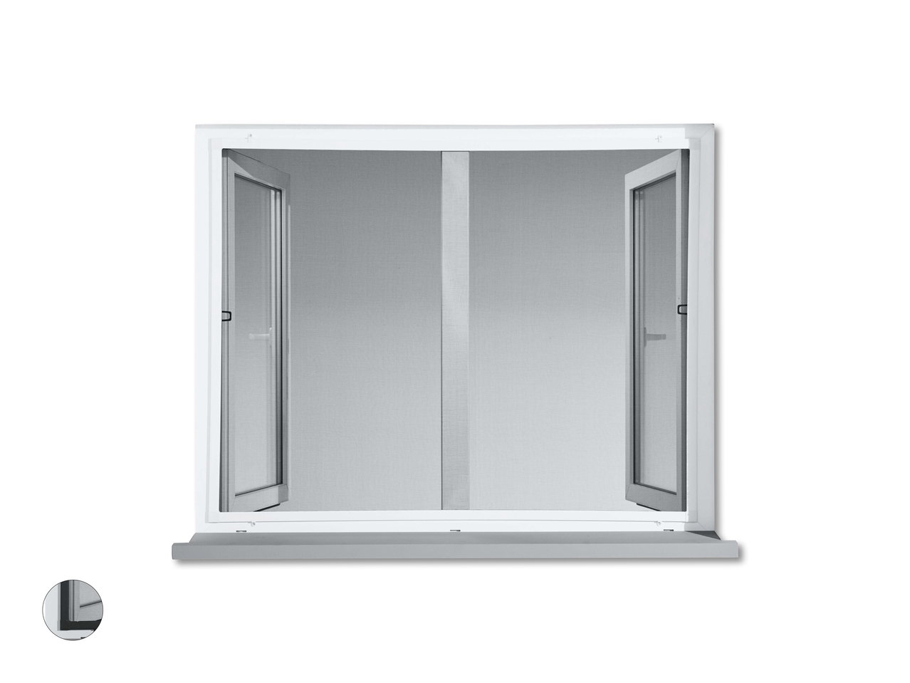 Moustiquaire pour fenêtre en aluminium