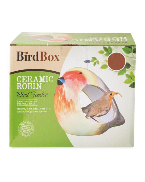 Ceramic Robin Bird Feeders
