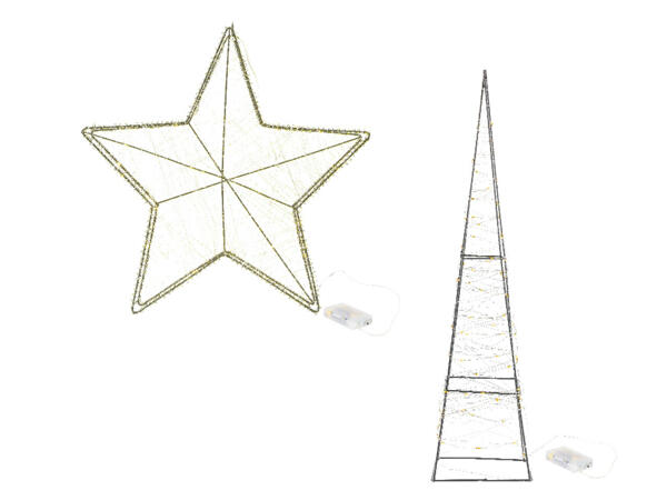 Melinera Led-valopyramidi tai -tähtikoriste