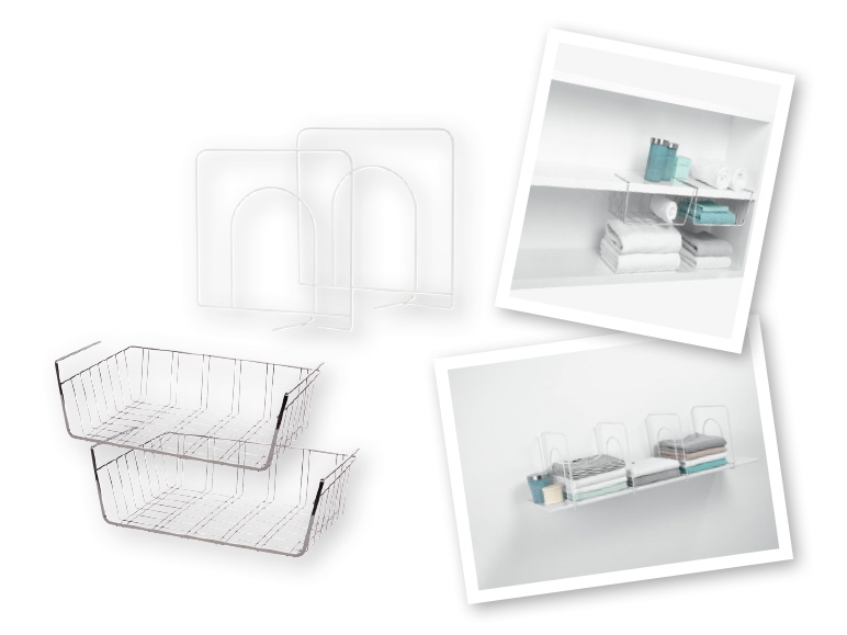 LIVARNO LIVING(R) Shelf Storage Basket/ Shelf Storage Baskets