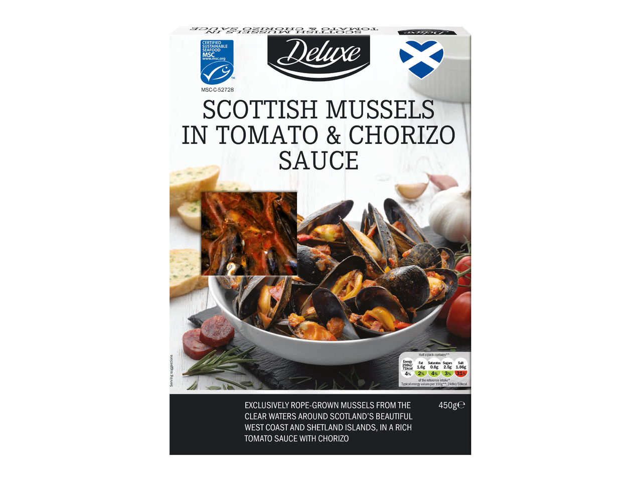 Scottish MusselsInTomato&Chorizo Sauce