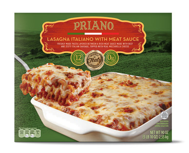 Priano Family Size Lasagna Italiano - Aldi — USA - Specials archive