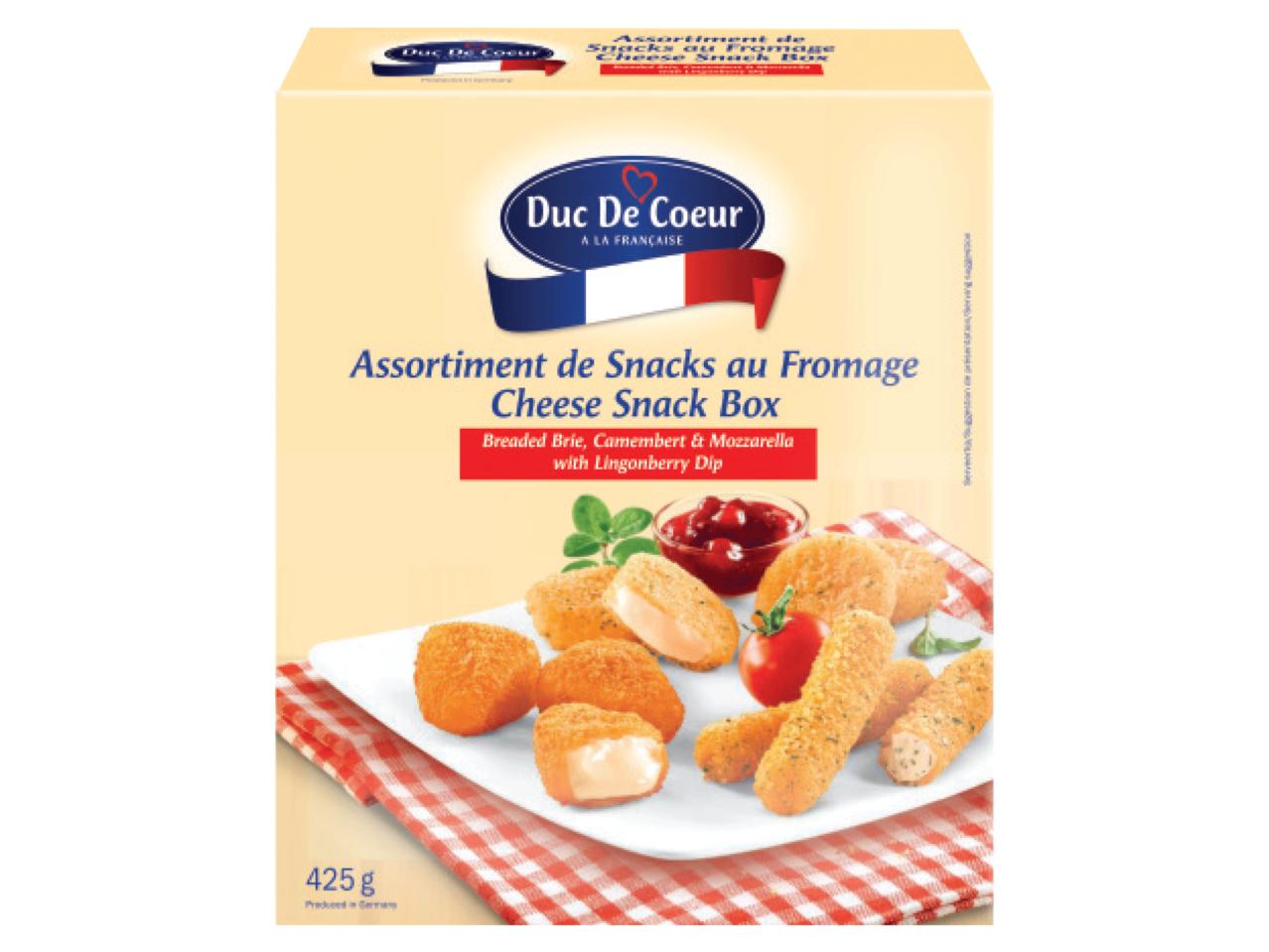 DUC DE COEUR Assorted Snack Box with Lingonberry Dip