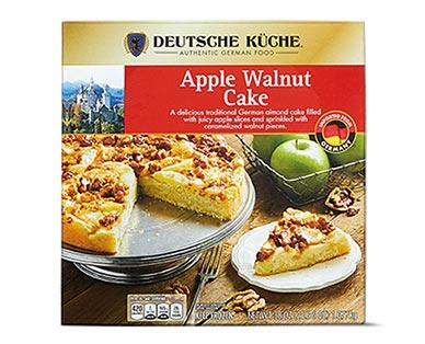 Deutsche Küche 
 German Cake Apple Walnut or Bienenstich