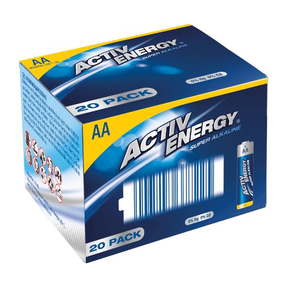 Activ Energy(R) 				Pilhas Alcalinas AA/AAA
