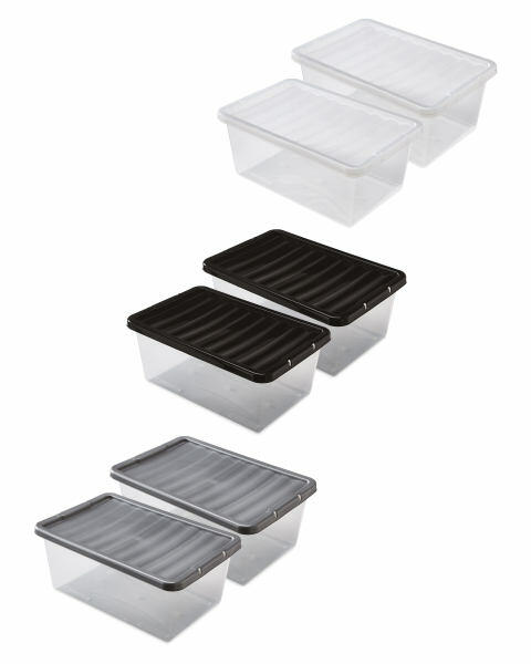 12L Storage Boxes 2 Pack