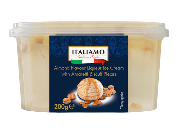 Almond Liqueur with Amaretti or Coffee Ice Cream