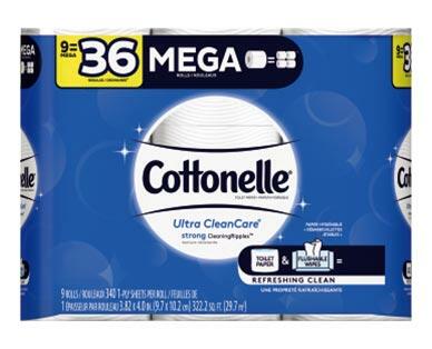 Cottonelle 
 9 Mega Roll Bath Tissue