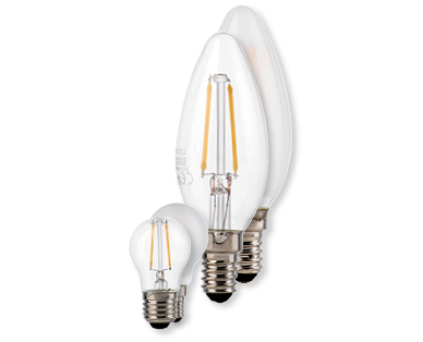 Ampoule LED en verre en forme de goutte/bougie, luminosité non réglable LIGHTWAY