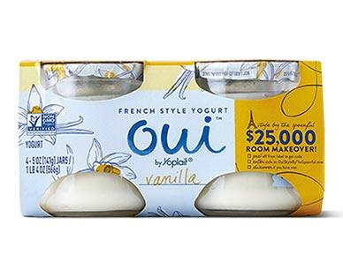 Oui 
 Vanilla or Strawberry French Style Yogurt 4 pk
