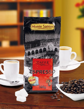 Café espresso en grains entiers