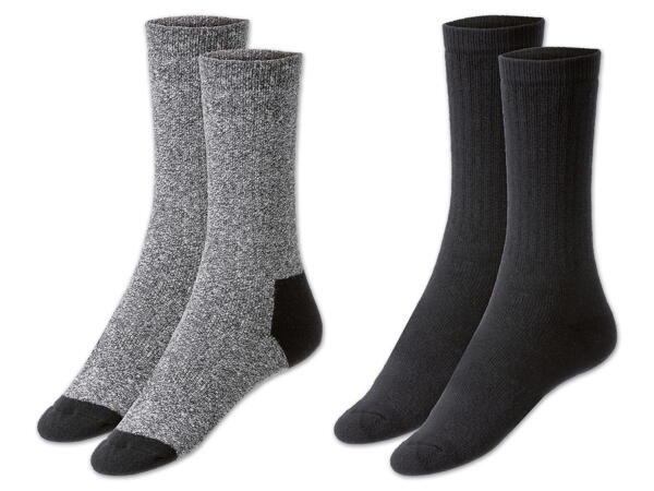 Herren Arbeitsstiefel-Socken, 2 Paar