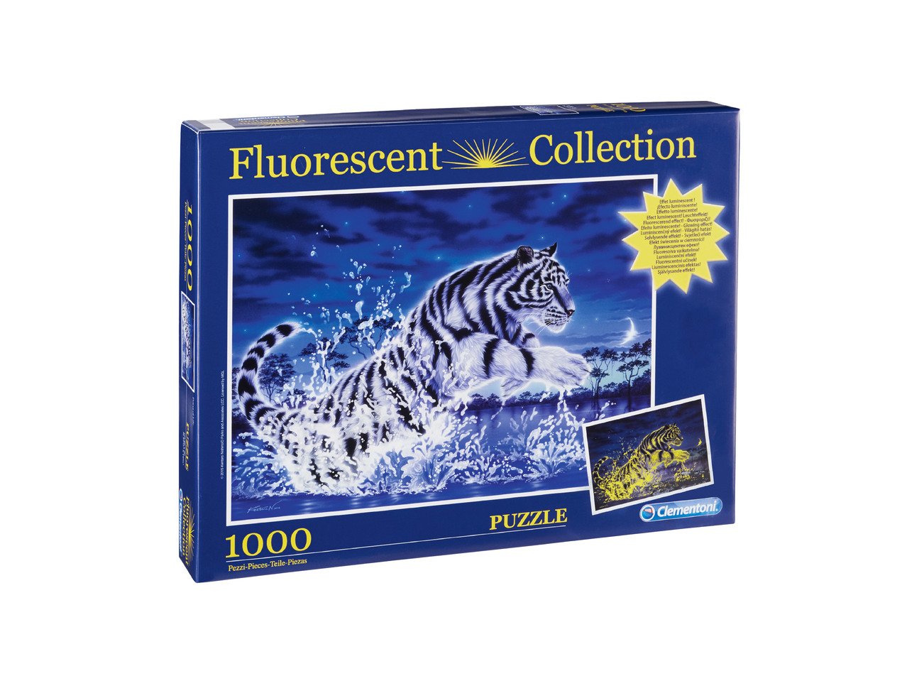 Fluorescenční puzzle – 1000 dílků