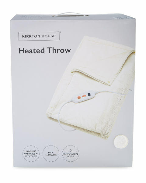 Easy Home Cream Heated Throw