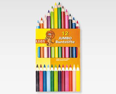 Crayons de couleur jumbo LEON