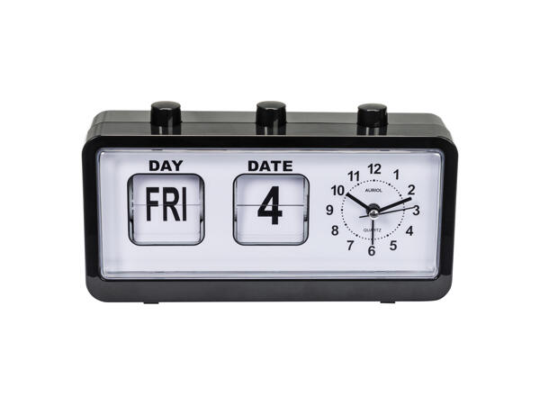Alarm Clock with flap Calendar